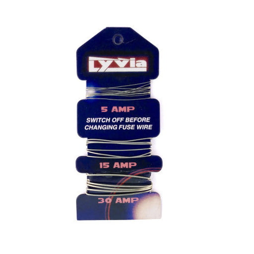 Fuse Wire on Card 5 Amp, 15 Amp and 30 Amp - Pack of 5