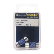 15 Amp Consumer Unit Fuse, Pack of 2 - Pack of 5