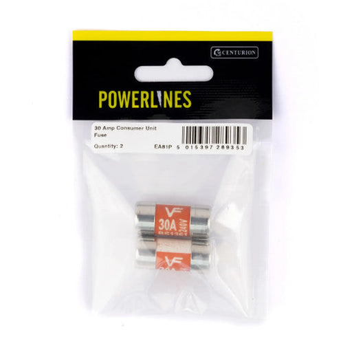 30 Amp Consumer Unit Fuse, Pack of 2 - Pack of 5
