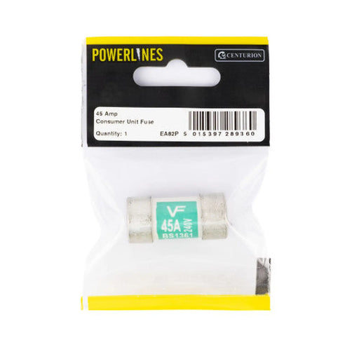 45 Amp Consumer Unit Fuse, Pack of 2 - Pack of 5