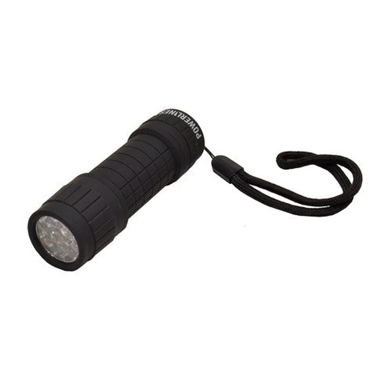 Black Rubber Coated Mini Torch - Pack of 12