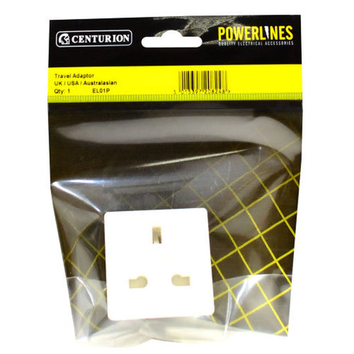 Travel Adaptor, UK/USA/Australasian - Pack of 5