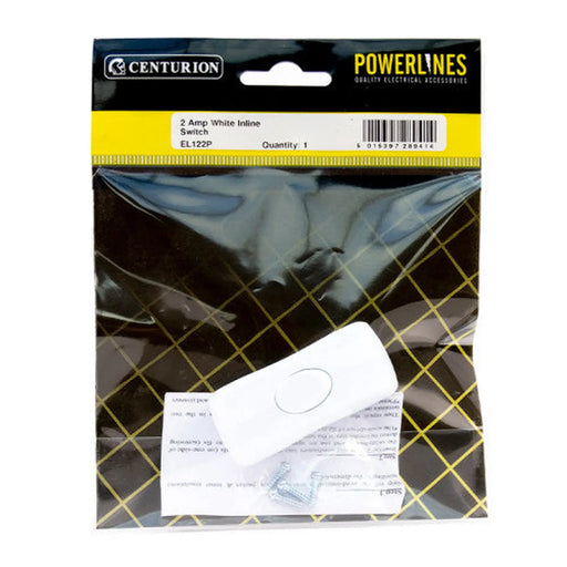 2 Amp White Inline Switch - Pack of 5