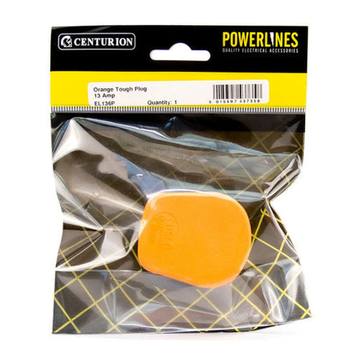 Orange 13 Amp Tough Plug - Pack of 5