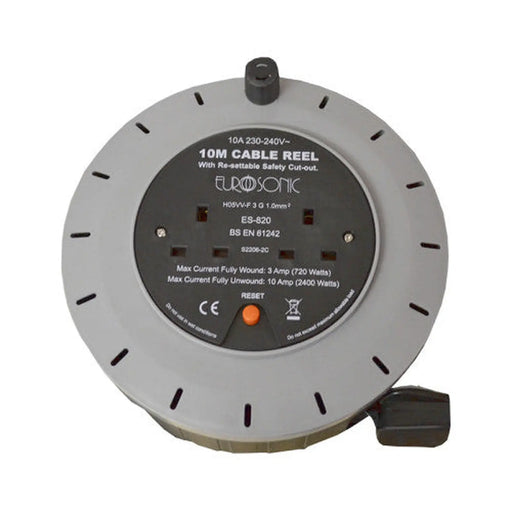 2 Gang Extension Cable Reel, 10m