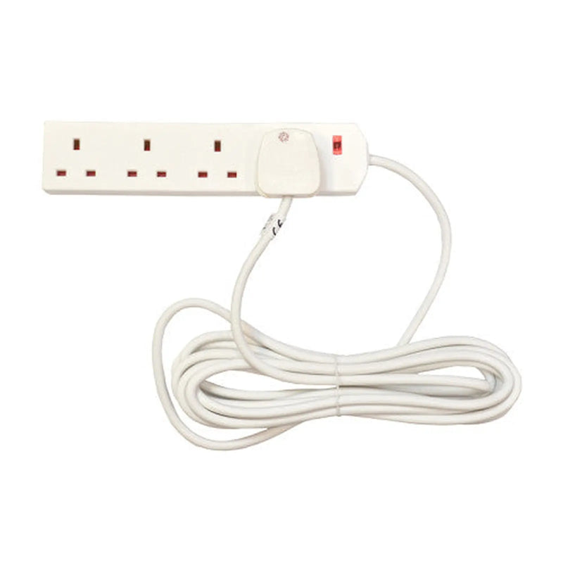 4 Gang Extension Lead, 5m - Pack of 3