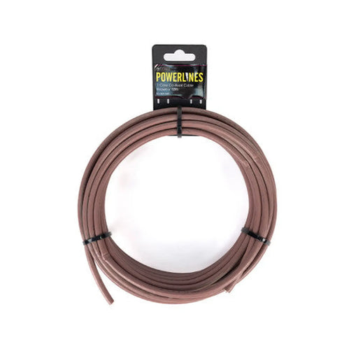 Single Core Brown Coaxial Cable, 10m - Min Order 2