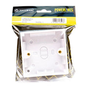 1 Gang  Surface Mounted Box, 25mm Deep - Pack of 5