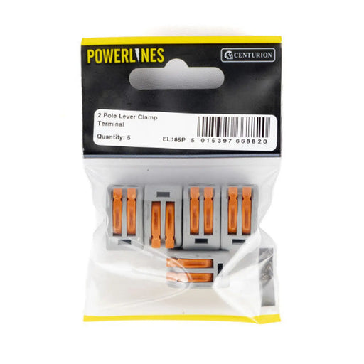 2 Pole Lever Clamp Terminal - Min Order 2