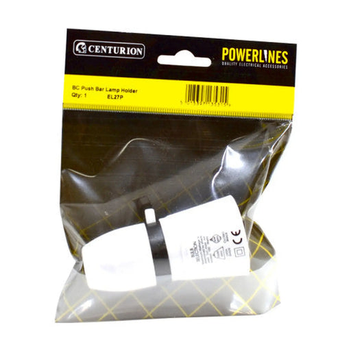 BC Push Bar Lamp Holder-EL27P - Pack of 5