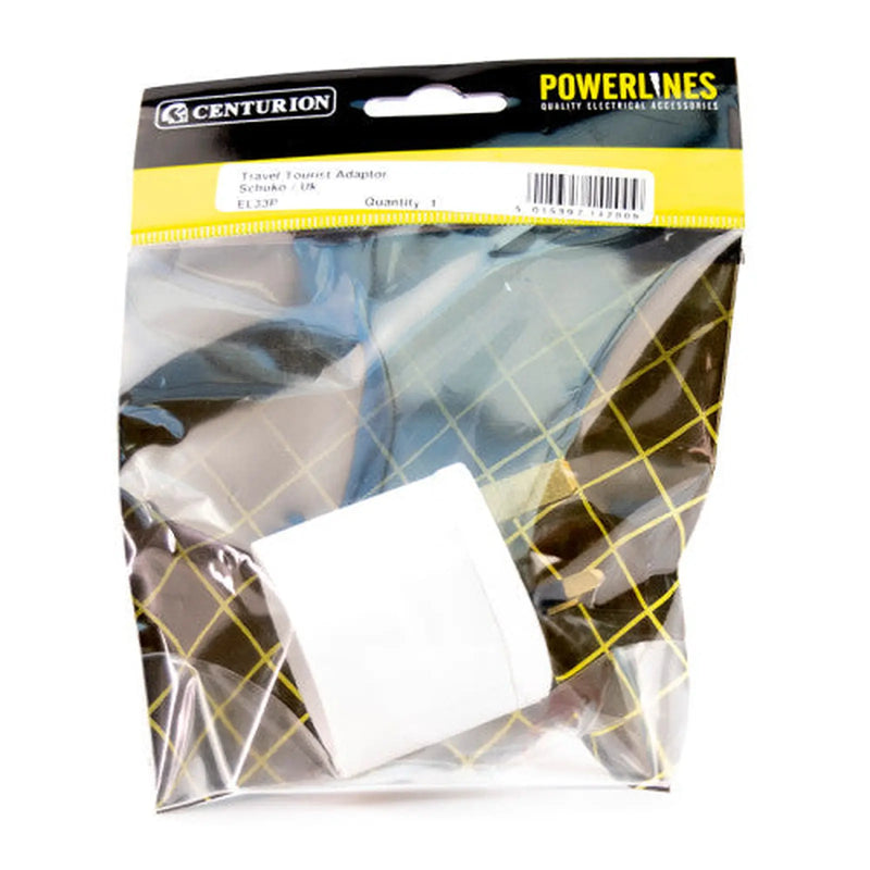 Travel Adaptor, Schuko/UK - Pack of 5