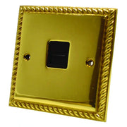 Georgian Brass Secondary Phone Socket - Pack of 5