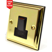 Victorian Brass Switched Fuse Spur - Pack of 5