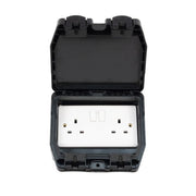 Outdoor IP66 Switched Socket - 2 Gang