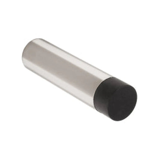 75 X 19Mm - Wall Mounted Doorstop - Concealed Fix - Polished Stainless Steel
