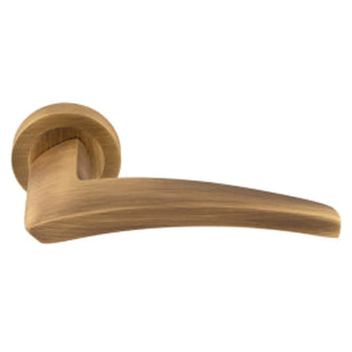 Dune Lever On Concealed Fix Round Rose Bgo (Antique Brass) - Antique Brass