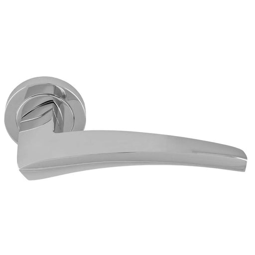 Dune Lever On Concealed Fix Round Rose Cro (Polished Chrome) - Polished Chrome
