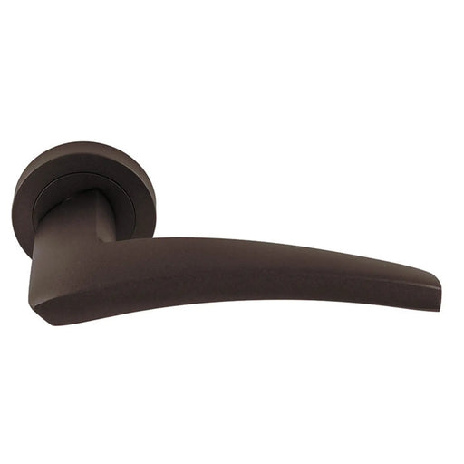 Dune Lever On Concealed Fix Round Rose Buo (Matt Bronze) - Matt Bronze