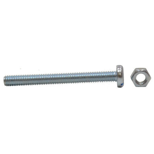 M5 x 50mm Machine Screws & Nuts - Zinc Plated - (100)