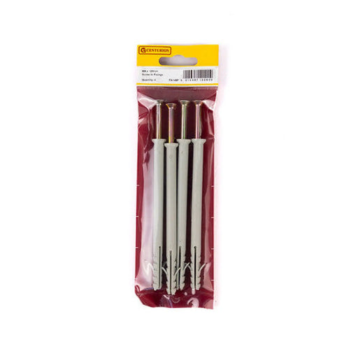 M8 x 120mm Screw In Frame Fixings  (Pack of 4) - Pack of 5