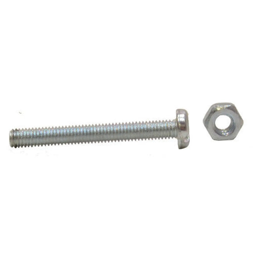 M3 x 25mm Machine Screws & Nuts - Zinc Plated - (100)