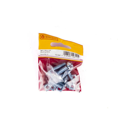 M6 x 20mm ZP Roofing Bolts (Pack of 9) - Pack of 5