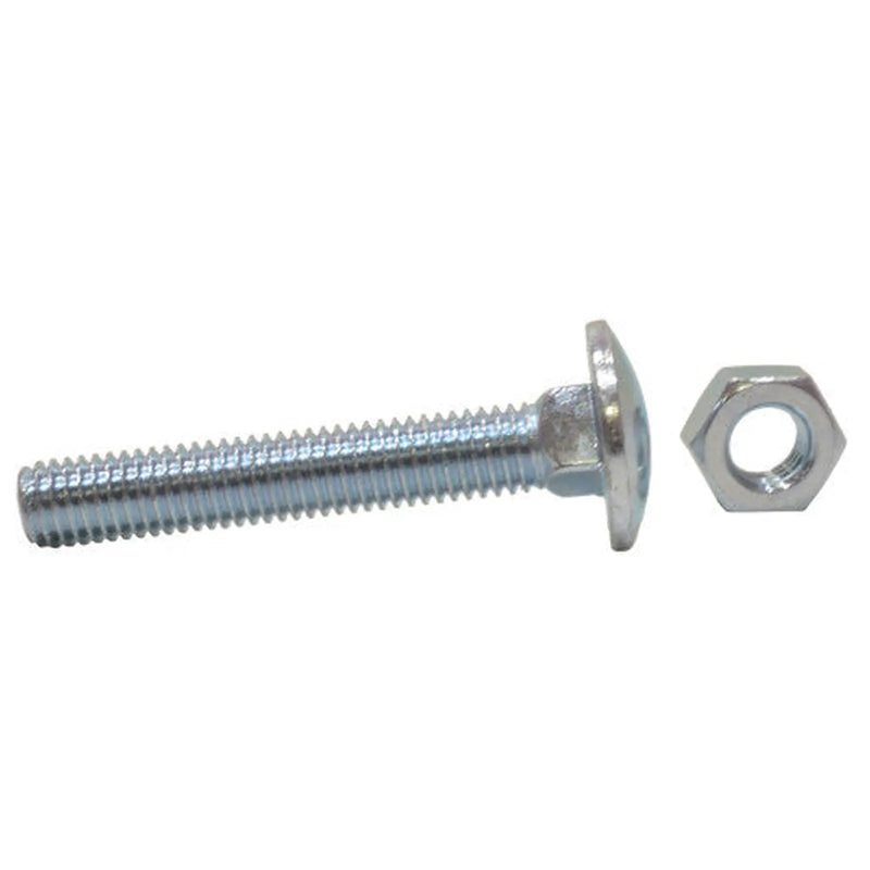 M8 x 50mm ZP Small Carriage Bolts & Nuts  (200)