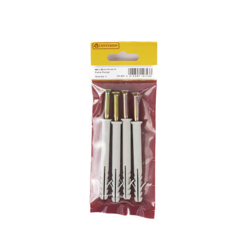 M8 x 80mm Screw In Frame Fixings  (Pack of 4) - Pack of 5