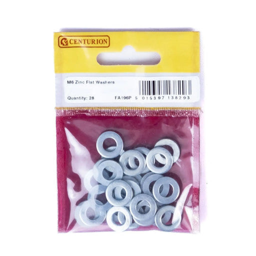 M6 ZP Flat Washers (Pack of 28) - Pack of 5