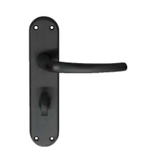 Lilla Lever On Backplate - Bathroom 57Mm C/C Nero (Matt Black) - Matt Black