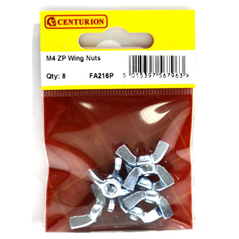 M4 ZP Wing Nuts - Pack of 5