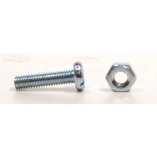 M3 x 12mm Machine Screws & Nuts - Zinc Plated - (100)