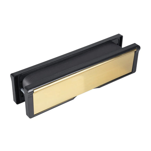Brass Intumescent Letterbox 10 Inch (Fs300) - Polished Brass