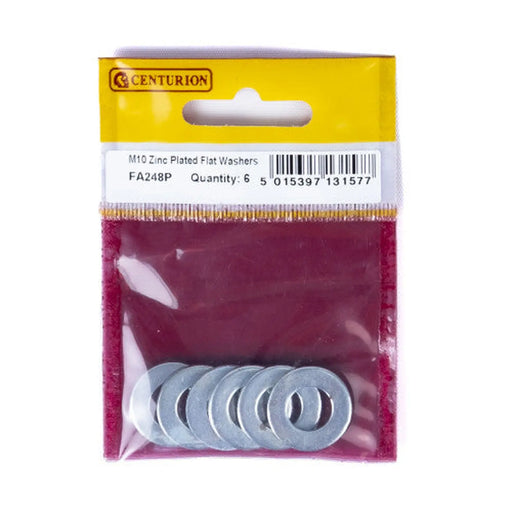 M10 ZP Flat Washers  (Pack of 6) - Pack of 5
