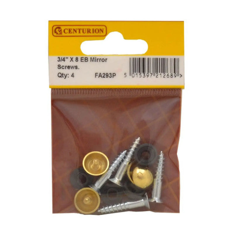 20mm x 8 EB Dome Mirror Screws  (Pack of 4) - Pack of 5