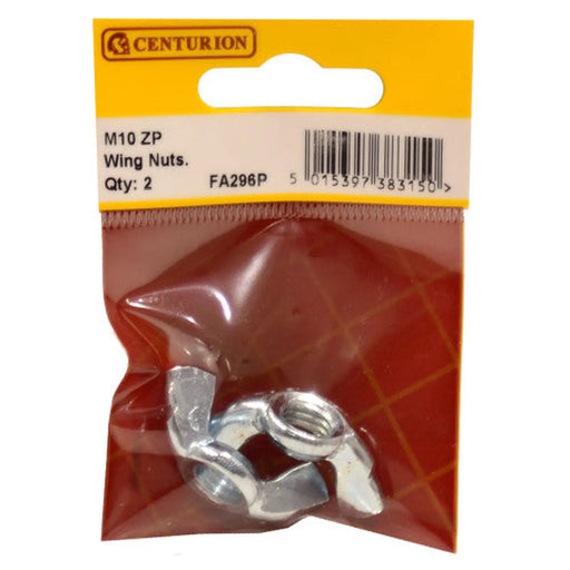 M10 ZP Wing Nuts (Pack of 2) - Pack of 5