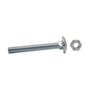 M8 x 75mm ZP Small Carriage Bolts & Nuts   (200)