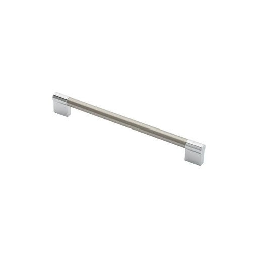 13Mm Keyhole Handle 224Mm C/C - Satin Nickel/Polished Chrome 224 ( 236 )
