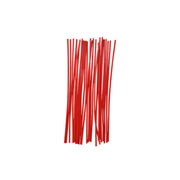 Screw Size 6 Drill 4mm 12" Red Wallplug Strips  (25)