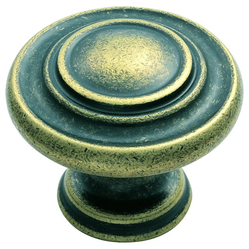 Traditional Pattern Knob 34Mm - Antique Brass 34mm