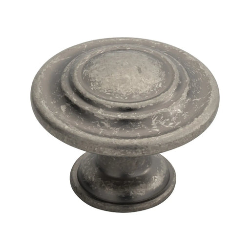 Traditional Pattern Knob 34Mm - Pewter 34mm