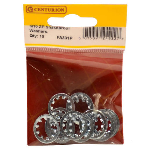 M10 ZP Shakeproof Washer (Pack of 15) - Pack of 5