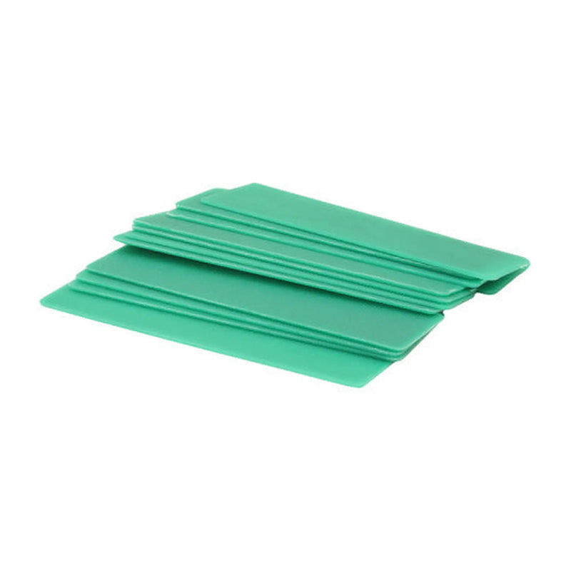1mm x 28mm x 100mm Green Flat Packers  (1000)
