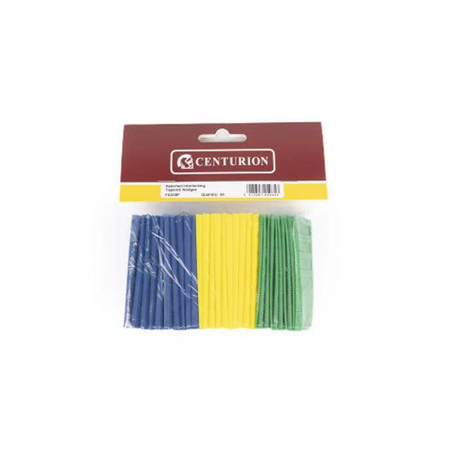 30 Assorted Interlocking Tapered Wedges (Pack of 30) - Pack of 5