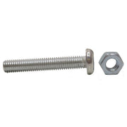 M8 x 50mm Machine Screws & Nuts - Zinc Plated - (100)