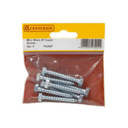 M6 x 40mm ZP Coach Screws  (Pack of 9) - Pack of 5