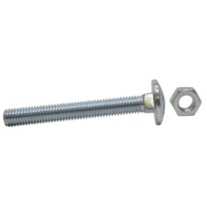 M8 x 65mm ZP Small Carriage Bolts & Nuts  (200)