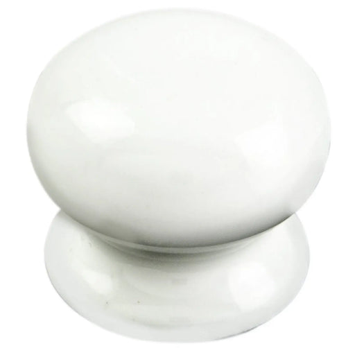 Porcelain Knob 30Mm - White Porcelain 27 ( 30 )