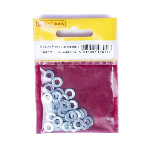 M4 Flat Washers (Pack of 40) - Pack of 5