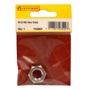 M12 SS Hex Nuts (Pack of 1) - Pack of 5